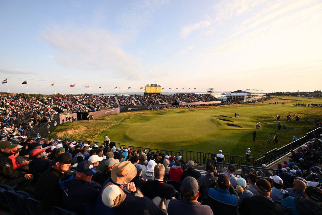 Fans watch The 151st Open at Royal Liverpool